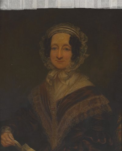 Mevrouw Rhoda Richards, vrouw van generaal-majoor Alfred Richards, 31e Bengal Native Infantry door Richard Augustus Clack