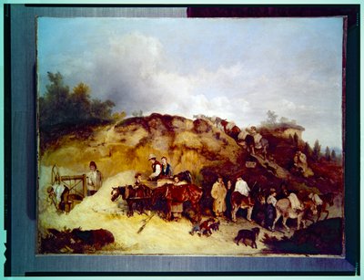 Grindgroeven, een scène uit de natuur door Richard Barrett Davis