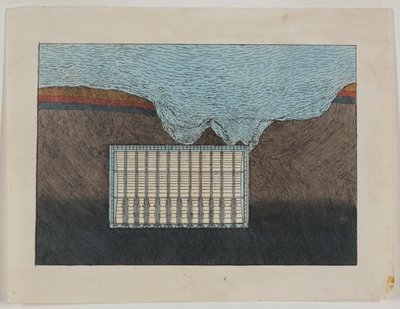 Een waszicht van het schild, ca. 1818-39 door Richard Beamish