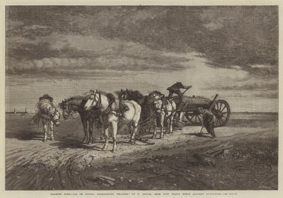 Zand Laden-Pas de Calais, Dreigend Weer, van de Tentoonstelling van de Koninklijke Academie van vorig jaar door Richard Beavis