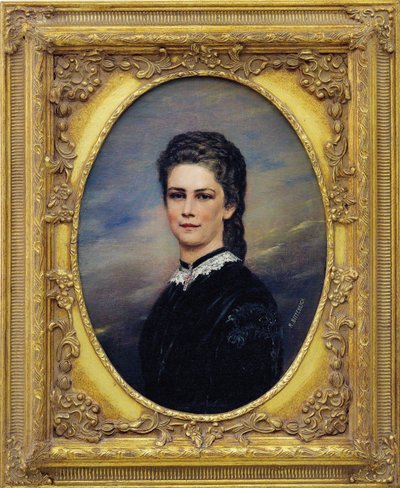 Portret van keizerin Elisabeth van Oostenrijk door Richard Bitterlich