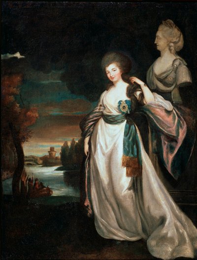 Portret van de hofdame Gravin Alexandra Branitskaya, 1778-1781 door Richard Brompton