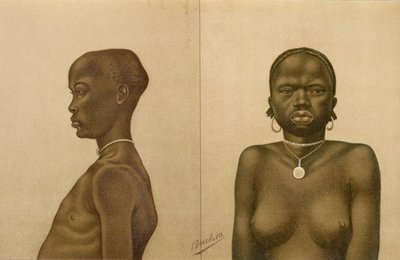 Waganda jongen en Dinka meisje, uit 