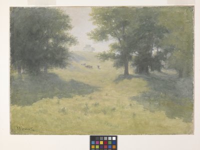Landschap Met Koeien En Heuvel door Richard Buckner Gruelle