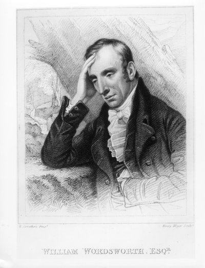 Portret van William Wordsworth (1770-1850) gegraveerd door Henry Meyer (1782-1847) door Richard Carruthers