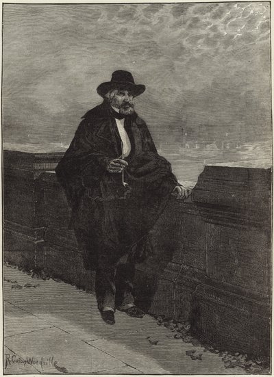Een maanverlichte nacht in Chelsea (gravure) door Richard Caton II (after) Woodville