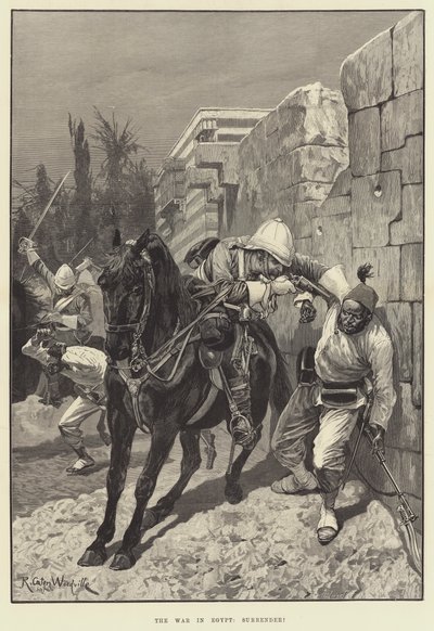 De oorlog in Egypte, Overgave! door Richard Caton II (after) Woodville