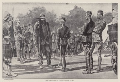 De overgave van Cronje, 27 februari 1900 door Richard Caton II (after) Woodville
