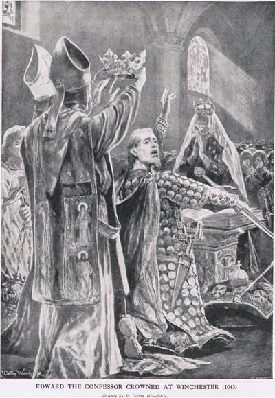 Edward de Belijder gekroond in Winchester, 1043, uit 
