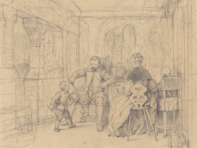 De Schermles [recto] door Richard Caton Woodville
