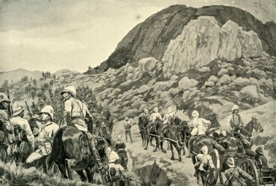 Uitgaan naar de Aanval op Spion Kop op 24 januari, 1900 door Richard Caton Woodville II