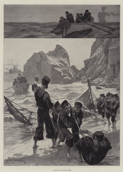 Een vakantie voor de bemanning door Richard Caton Woodville junior