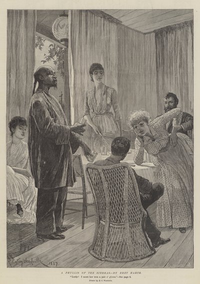Een Phyllis van de Sierras, door Bret Harte door Richard Caton Woodville junior
