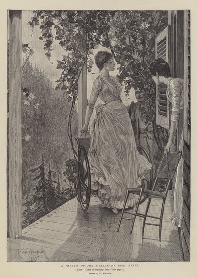 Een Phyllis van de Sierras, door Bret Harte door Richard Caton Woodville junior