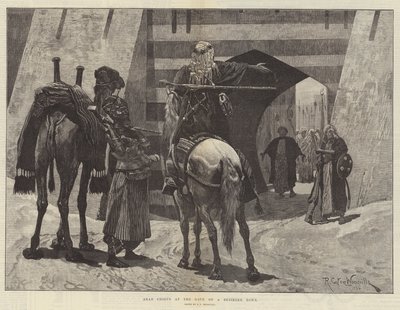 Arabische Hoofden bij de Poort van een Belegerde Stad door Richard Caton Woodville junior