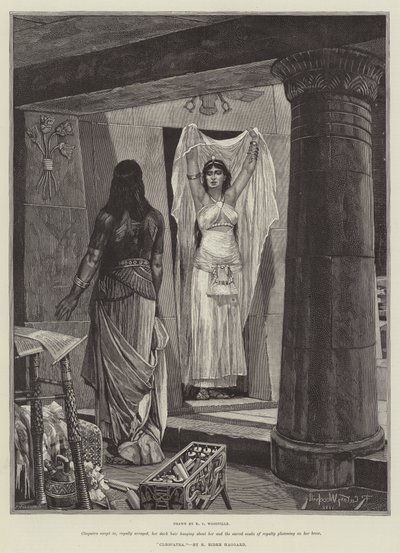 Cleopatra, door H Rider Haggard door Richard Caton Woodville junior