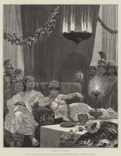 Cleopatra, door H Rider Haggard door Richard Caton Woodville junior
