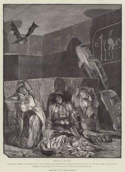 Cleopatra, door H Rider Haggard door Richard Caton Woodville junior