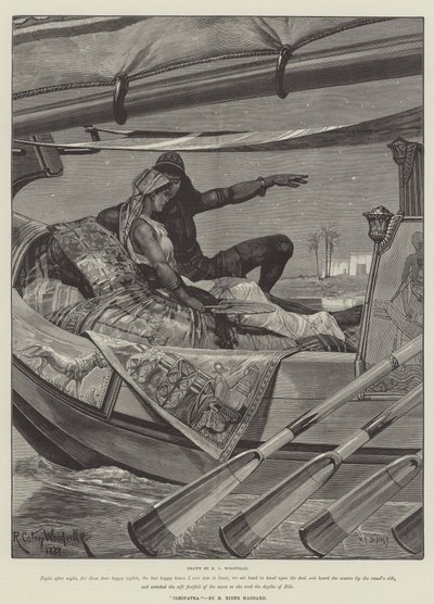 Cleopatra, door H Rider Haggard door Richard Caton Woodville junior