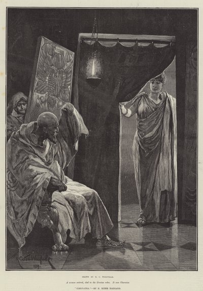Cleopatra, door H Rider Haggard door Richard Caton Woodville junior
