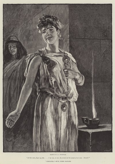Cleopatra, door H. Rider Haggard door Richard Caton Woodville junior