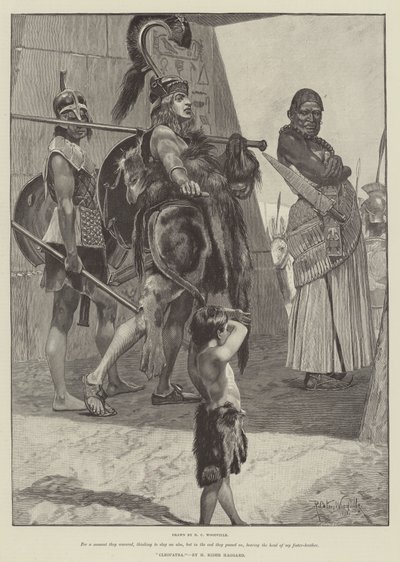 Cleopatra, door H Rider Haggard door Richard Caton Woodville junior