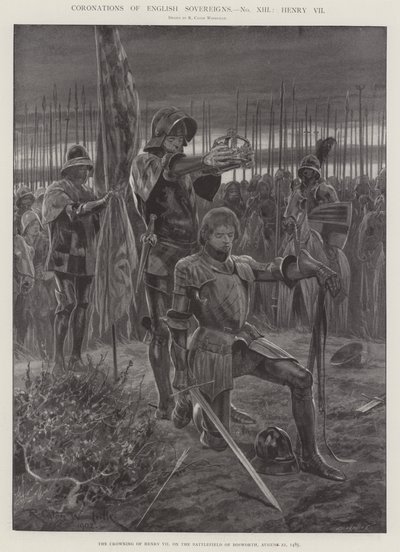 Kroningen van Engelse Soevereinen, Hendrik VII door Richard Caton Woodville junior
