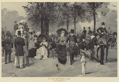 In de Rij, Hyde Park door Richard Caton Woodville junior
