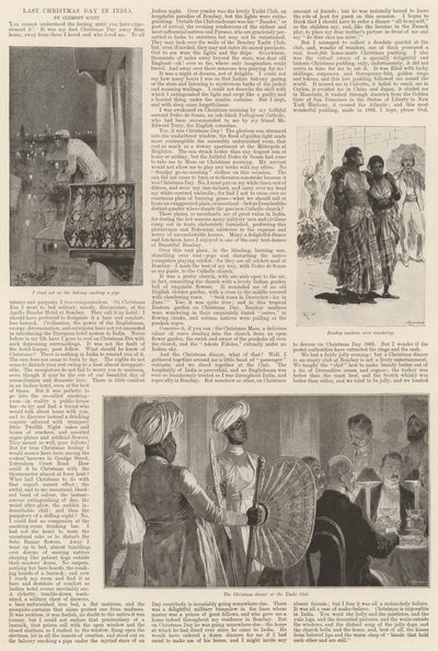 Laatste Kerstdag in India door Richard Caton Woodville junior