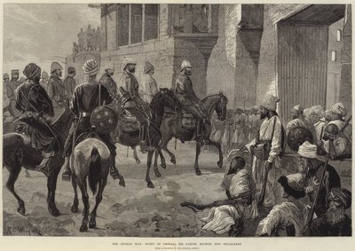 De Afghaanse Oorlog, Intocht van Generaal Sir Samuel Browne in Jellalabad door Richard Caton Woodville junior