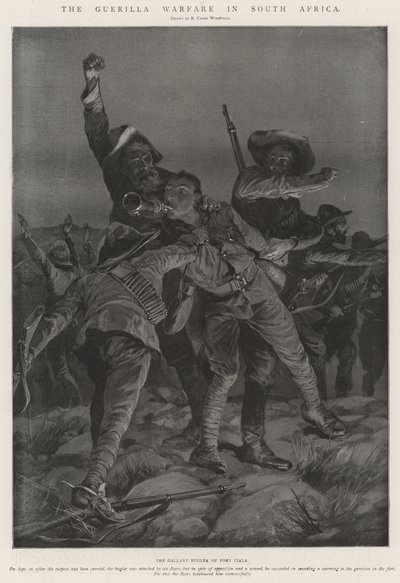 De guerrillaoorlog in Zuid-Afrika door Richard Caton Woodville junior