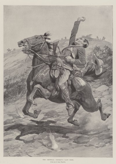De laatste rit van de keizerlijke Yeoman door Richard Caton Woodville junior
