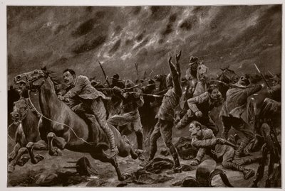 Het ongeluk van de Victorianen bij Wilmansrust, 12 juni 1901 door Richard Caton Woodville junior