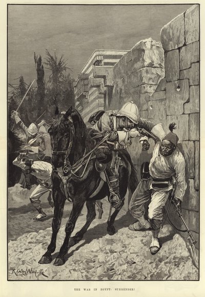 De oorlog in Egypte: Overgave! door Richard Caton Woodville junior