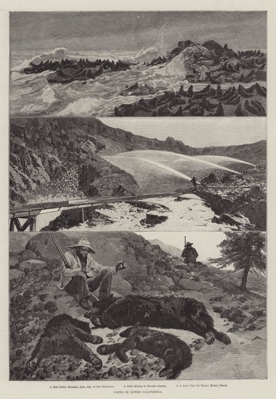 Uitzichten in Boven-Californië door Richard Caton Woodville junior