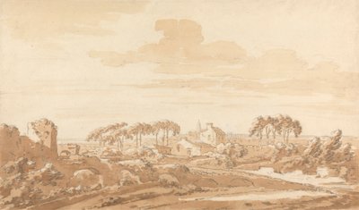 Italiaans landschap door Richard Cooper the Elder