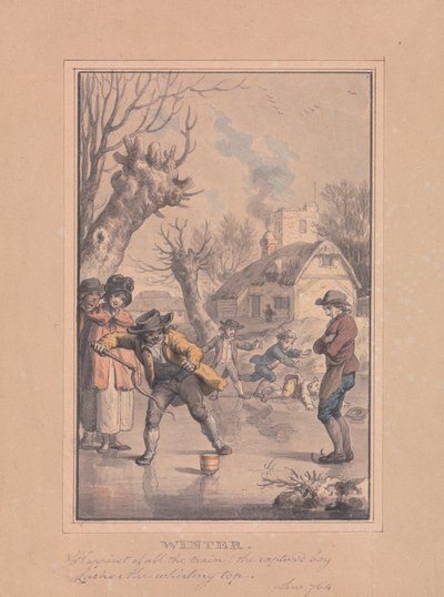 Winter door Richard Corbould