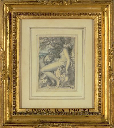 Mars rustend in de schoot van Venus, ca. 1805-15 door Richard Cosway