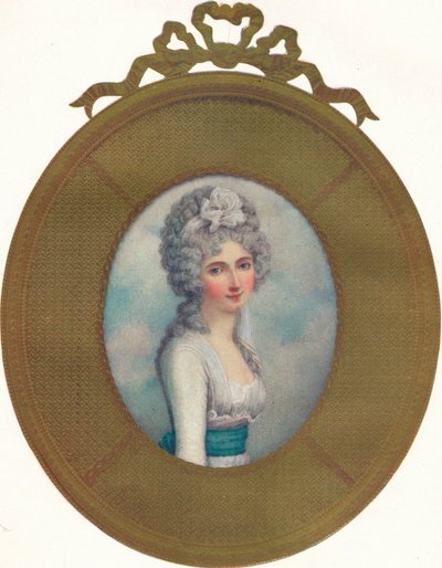 Miniatuurportret van Katherine, Lady Manners, Later Lady Huntingtower, 1787, 1907 door Richard Cosway