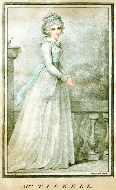 Mevrouw Tickell, c1780-1810 door Richard Cosway