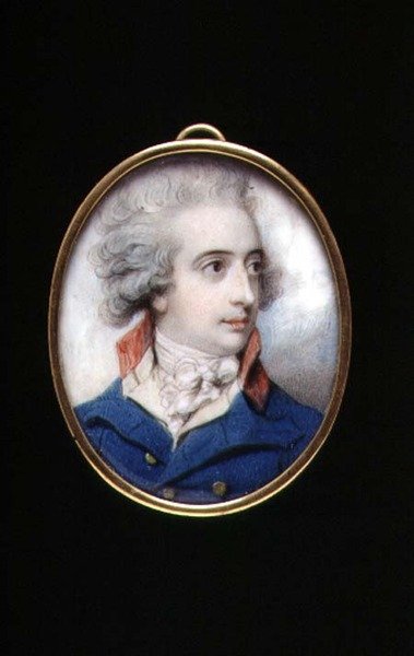 Portretminiatuur van Generaal-majoor William, de Burggraaf Fielding, c.1790 door Richard Cosway
