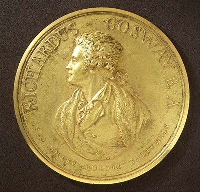Portretmedaille van de kunstenaar door Richard Cosway
