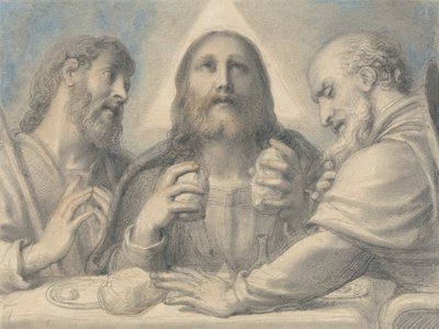 Avondmaal in Emmaüs door Richard Cosway