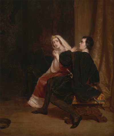 Hamlet en zijn moeder; De kastscène door Richard Dadd
