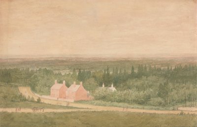 Landschap met Huisjes, Broadmoor door Richard Dadd