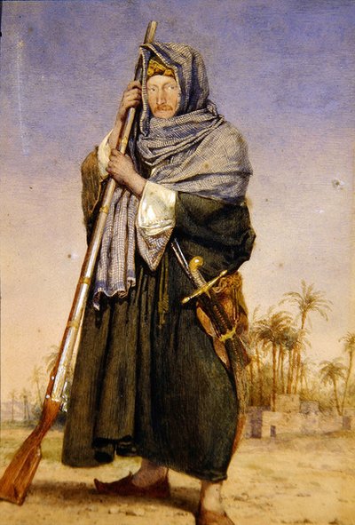 Portret van Sir Thomas Phillips in Arabische Kleding door Richard Dadd