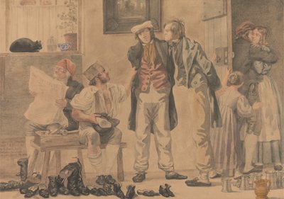 Het betwiste punt regelen door Richard Dadd