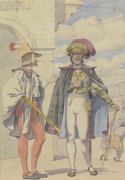 Schets voor de Passies: Jaloezie door Richard Dadd