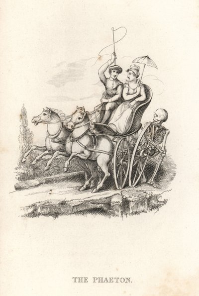 Het skelet van de Dood en de Phaeton door Richard Dagley