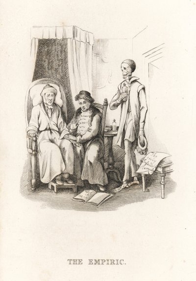 Het skelet van de Dood en de kwakzalver door Richard Dagley